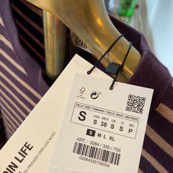 [Brand New] Zara Textured sweater / Mid camel color / Size S - Picture 6 of 7